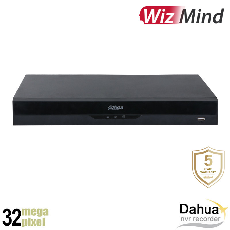 Dahua 32MP 16 kanaals NVR recorder - WizSense - SMD - 16x PoE - NVR5216-P-EIQ