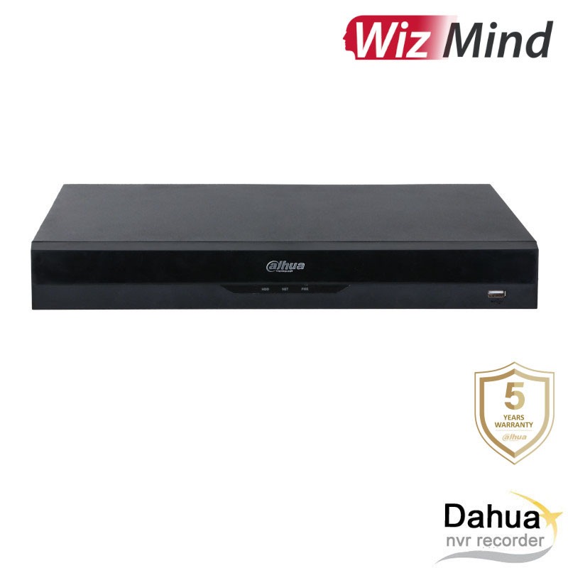 Dahua 32MP 16 kanaals NVR recorder - Wizmind - SMD - AI -16x PoE - NVR5216-P-EI