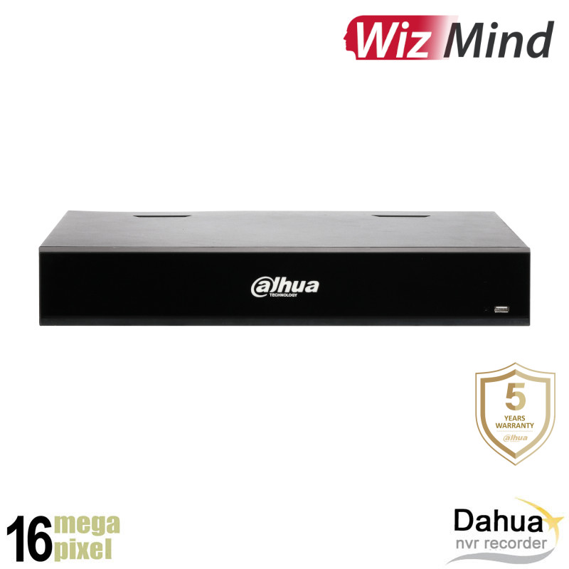 Dahua 16 kanaals NVR - Wizmind - 16 x PoE - metadata - NVR5216-P-I/L