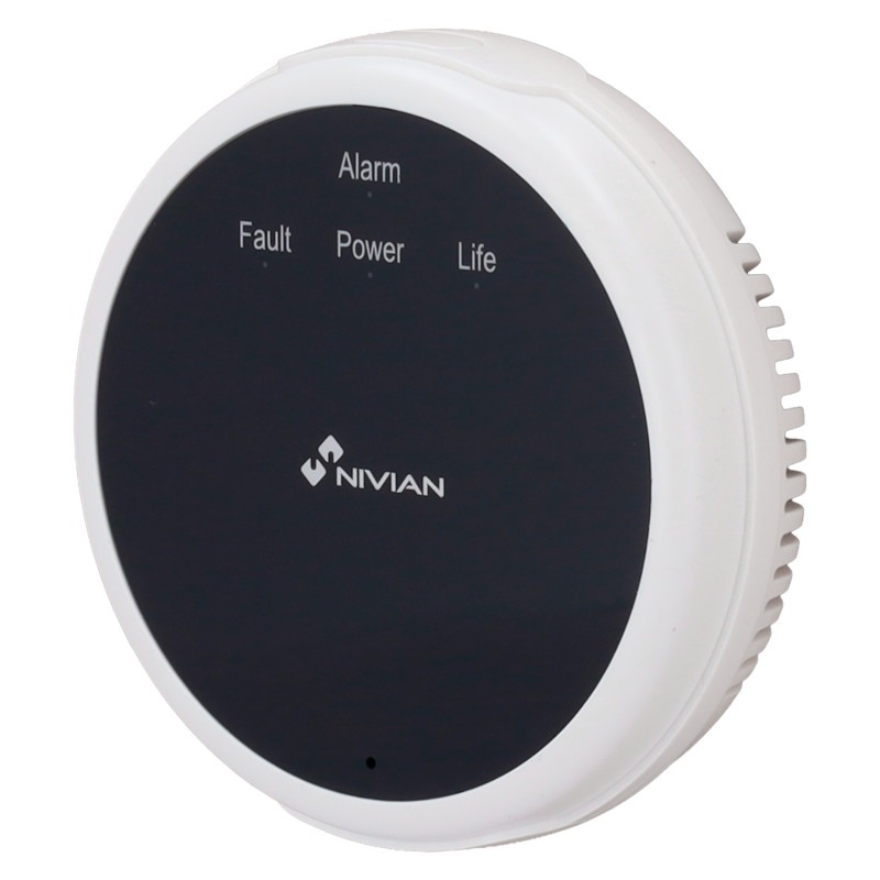Nivian Draadloze Gasdetector met Ingebouwde Sirene - 70dB – NVS-GAS