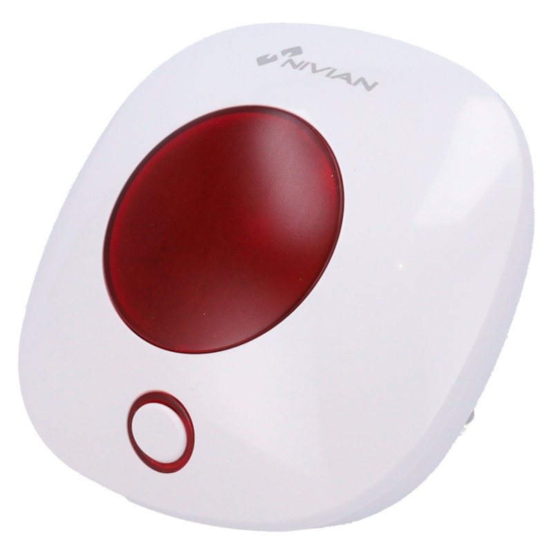 Nivian Draadloze Binnensirene met LED flitslicht - 90dB – NVS-INDOORSIREN