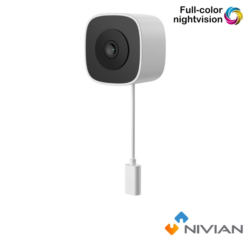 Nivian 3MP WiFi camera achter glas - compact - audio - NVS-IPC-I6-WINDOW