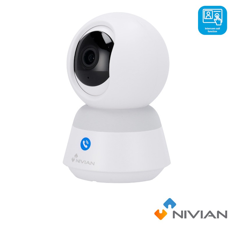 Nivian 4MP Wi-Fi Binnencamera met Intercom | Autotracking & Audio – IS6-CALL