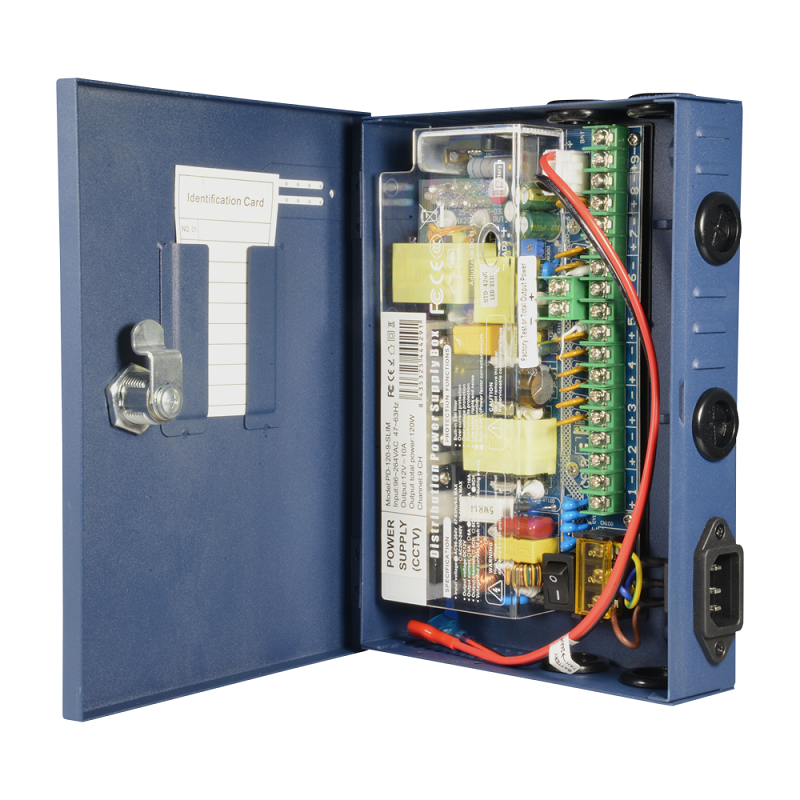 12V 120W Voedingsverdeler met 9 Uitgangen voor CCTV en Beveiliging- PD120-9