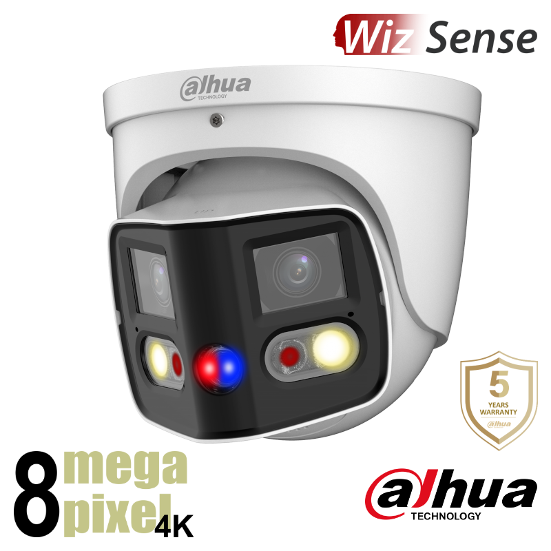 Dahua 2 x 4MP WizSense - 180 graden - Actieve preventie - PDW3849-A180-AS-PV