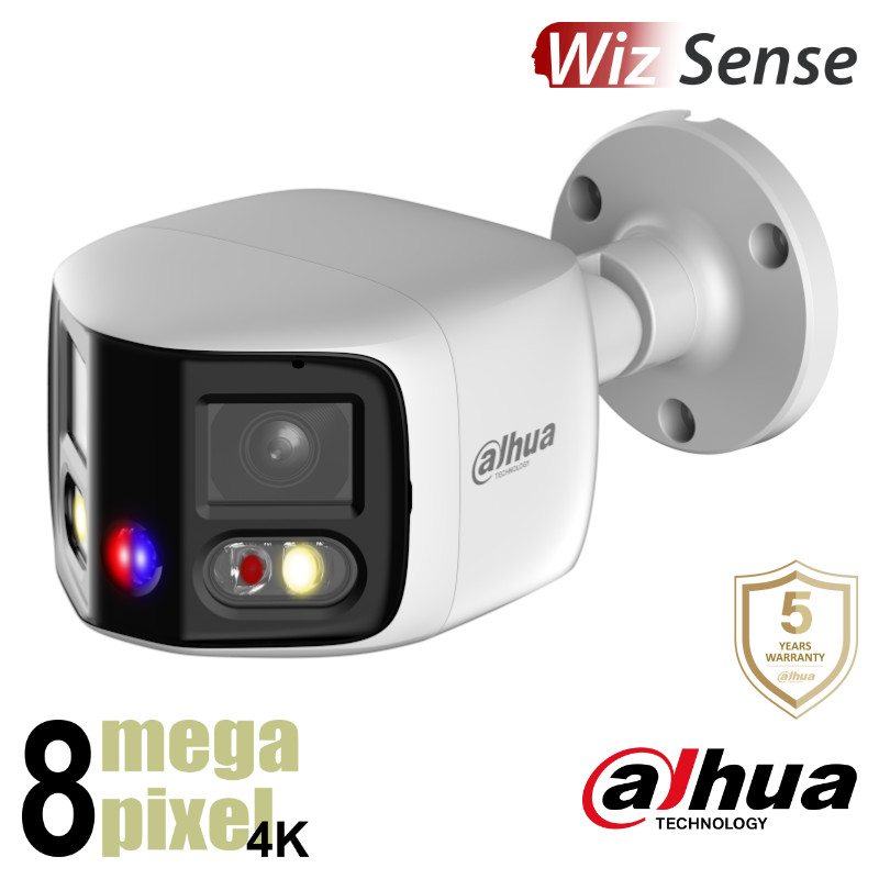 Dahua 2 x 4MP WizSense -180 graden - Actieve afschrikking - PFW3849SP-A180-E2-AS