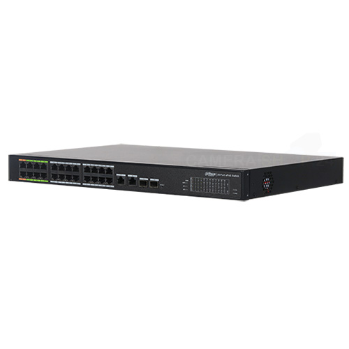 PoE unmanaged switch Dahua - 24 giga poorten 360W - Speed 10/100/1000 Mbps - D2764