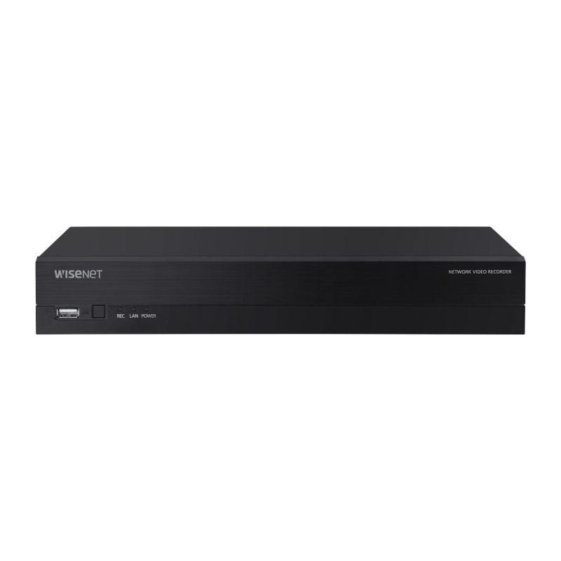 Hanwha 4K 8 kanaals NVR recorder - 8x PoE - Wisenet - IVS - NDAA compliant - QRN-830S