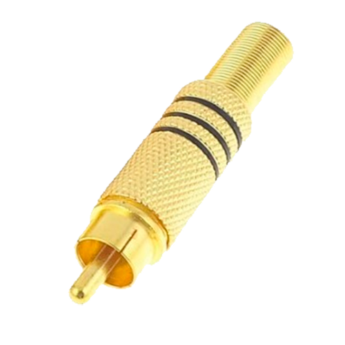 RCA tulp soldeer connector male - rca117