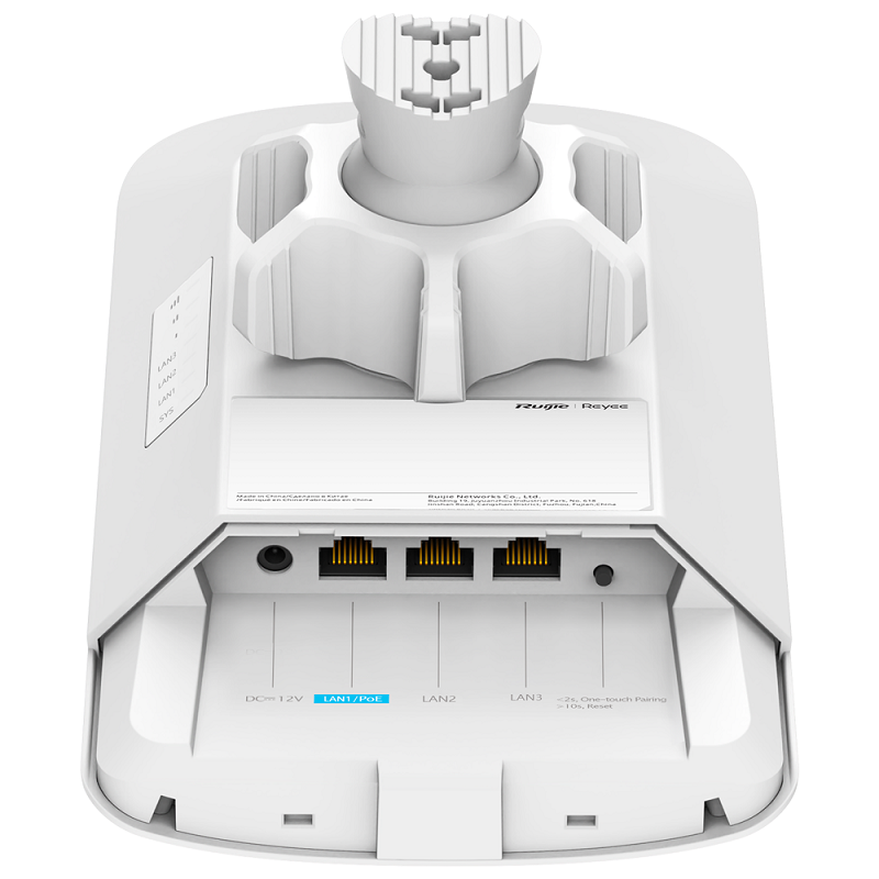 Outdoor Wireless Bridge Kit 5 km – 867 Mbps – 3× Gigabit Poorten - Reyee RG-EST350G