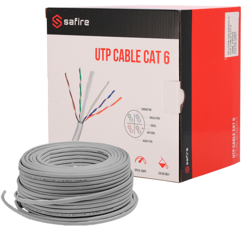UTP-kabel op rol - 100 meter - CAT6 - utpr100