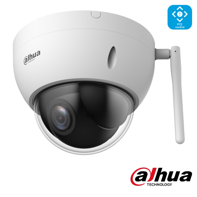 Dahua 4MP WiFi PTZ Camera - 4x Optische Zoom - Starlight - 2.8-12mm Lens - SD22404DB-GNY-W