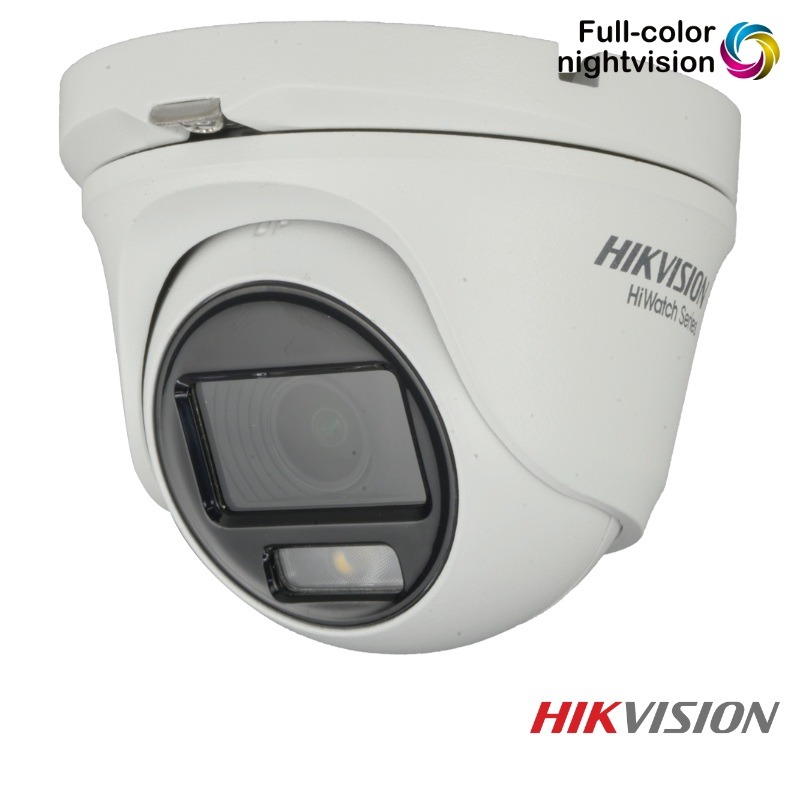 Hikvision Full Color dome camera - Full HD - nachtzicht 20 meter - wit licht - T129