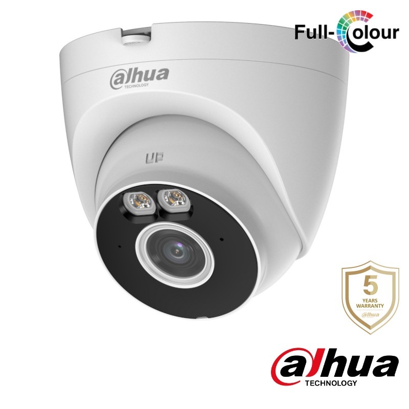 Dahua 4MP wifi dome camera - microfoon - full color - sd kaart slot - T4A-LED