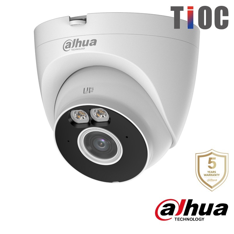 Dahua 4MP wifi TiOC dome camera - microfoon en speaker- full color - T4A-PV