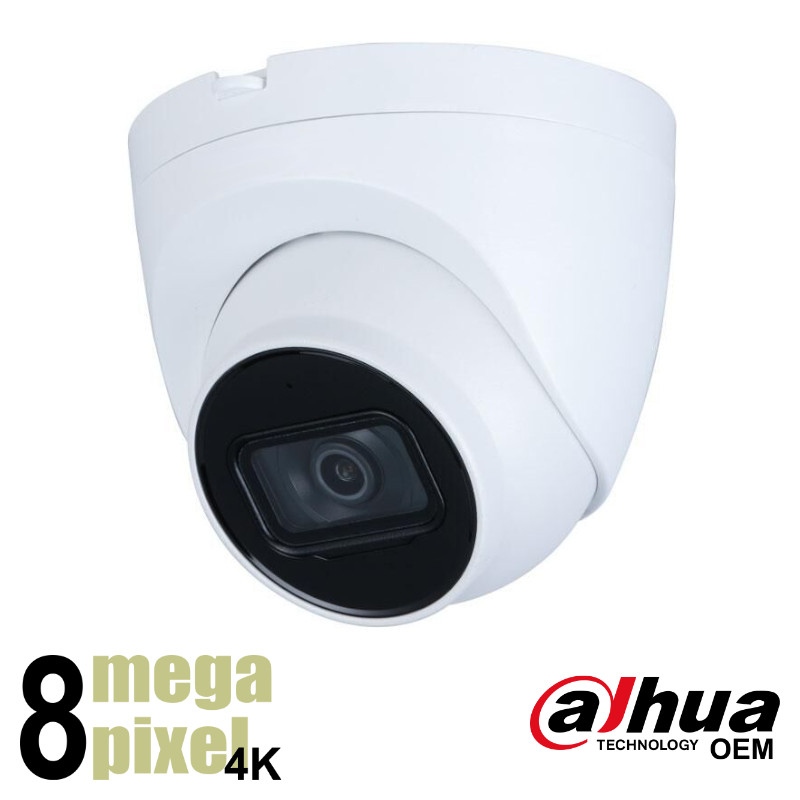 Dahua OEM 4K IP camera - 2.8mm lens - starlight - PoE - SD-kaart slot - UHD8F