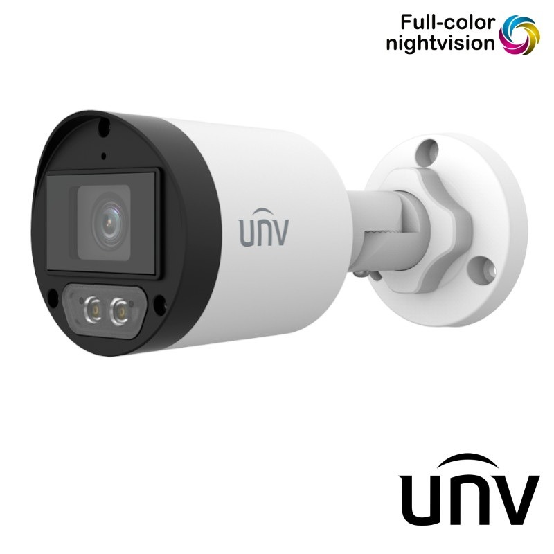 Uniview Full HD 4in1 bullet camera - full color - microfoon - 40m - 4mm - UV-B122-AF40-W