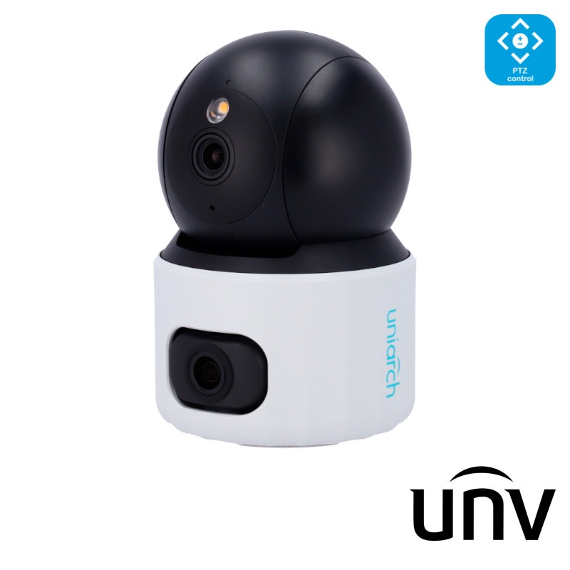 Uniarch 3MP Dual Lens Wi-Fi PT Binnencamera Geluidsdetectie – UV-UHO-S3S-M33F36D