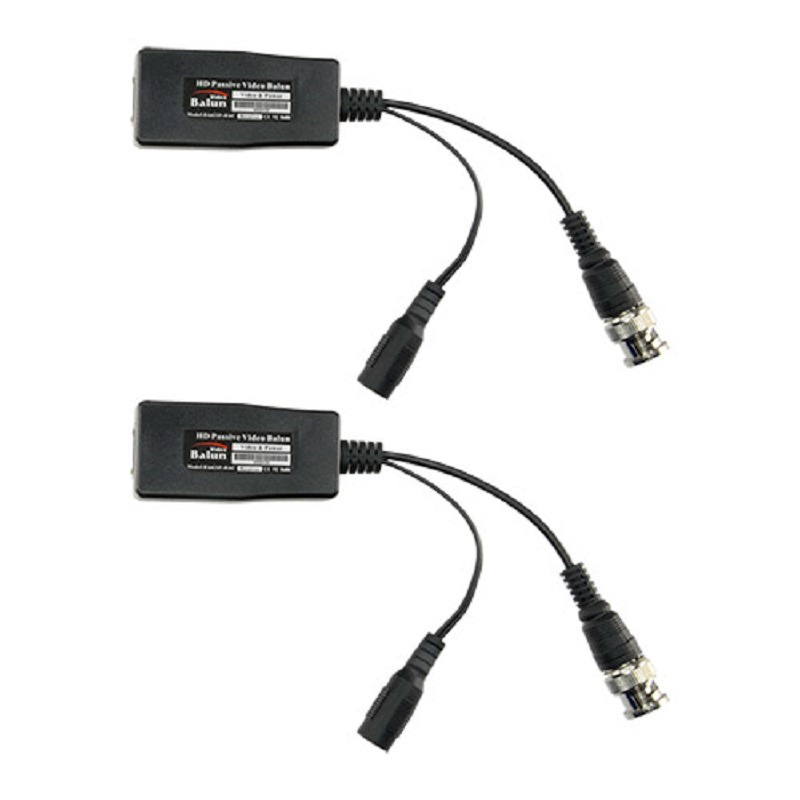 Passieve video balun - 4in1- set van 2 - cat16