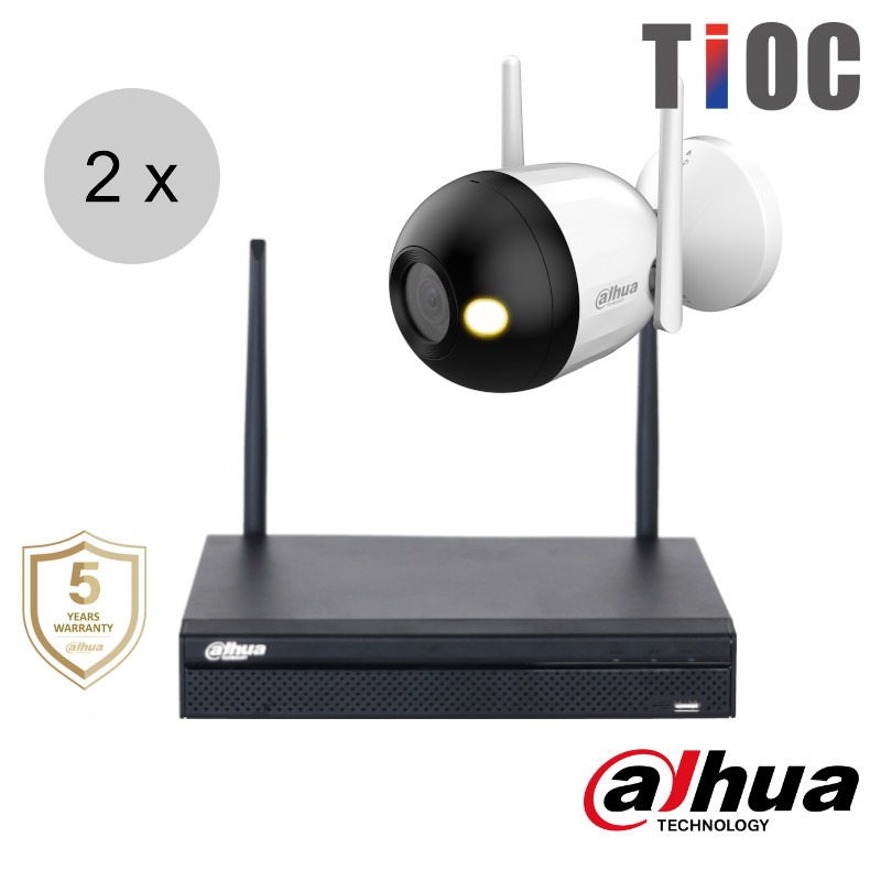 Dahua 4MP wifi camerasysteem - TiOC - 2x bullet camera - wis24db2