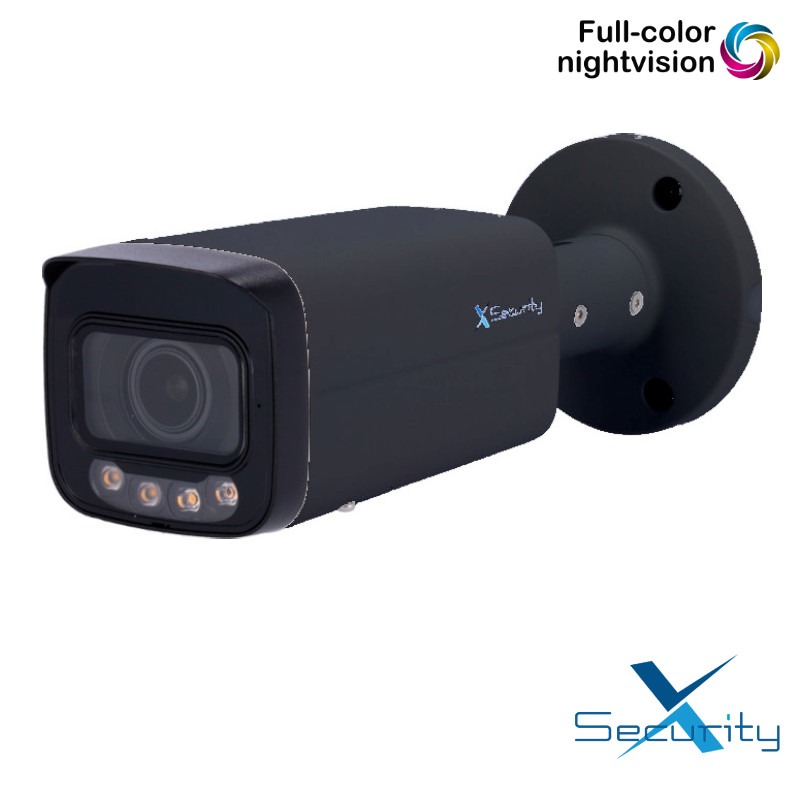 X-Security 4MP IP camera - Motorzoom - 60m - Dual Light - IPB829ZA-4P-DL-WIZ-B
