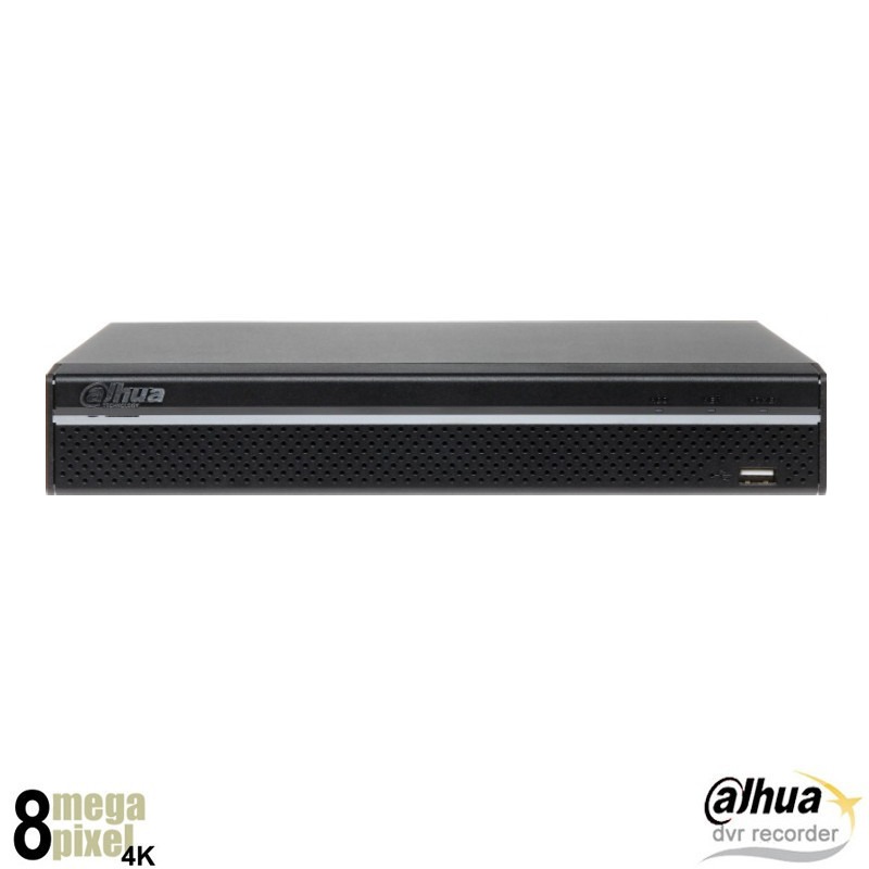 Dahua 4K 8 kanaals XVR recorder - 8x BNC + 4 IP - XVR5108HS-4KL