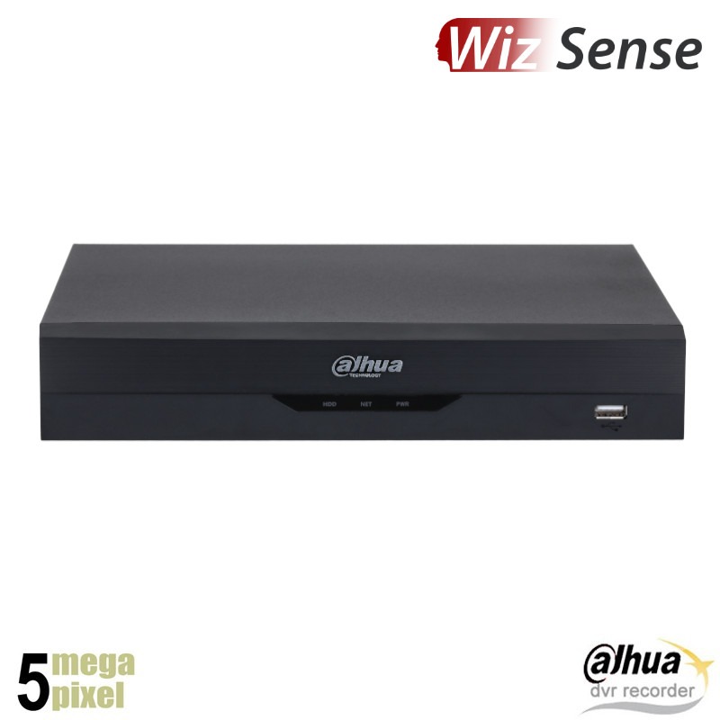 Dahua 5MP 16 kanaals XVR recorder - 16x BNC + 8 IP - WizSense - XVR5116HS-I